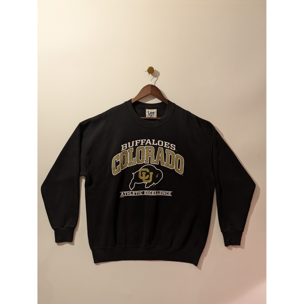 Lee Sport Colorado Buffaloes Sweatshirt Mens XL Black Excellent Vintage CU NCAA
